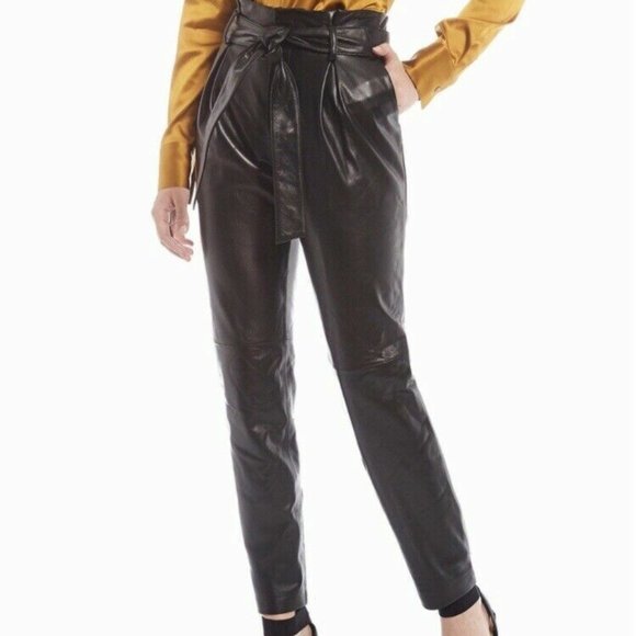 NWT Antoni Melani Luxury Collection Kerry Genuine Leather Pants
